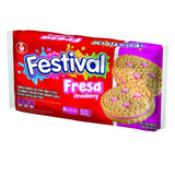 Double Biscuit with Strawberry Cream, 403g - Galletas Festival Fresa